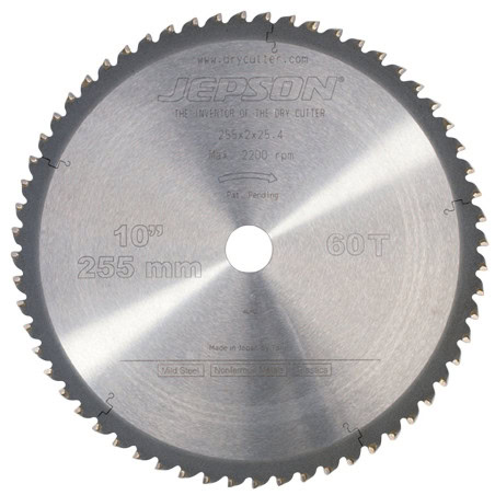 Lame de scie acier/métal pour Dry Cutter Ø255 mm JEPSON