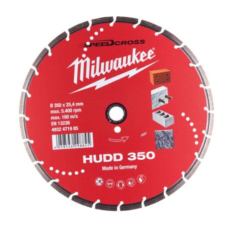 Disque diamant multimatériaux HUDD Ø 350 mm béton armé MILWAUKEE 4932471985