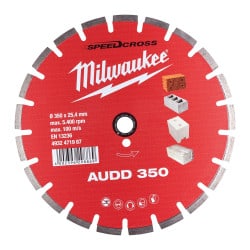 Disque diamant AUDD béton ø 350 mm MILWAUKEE 4932471987