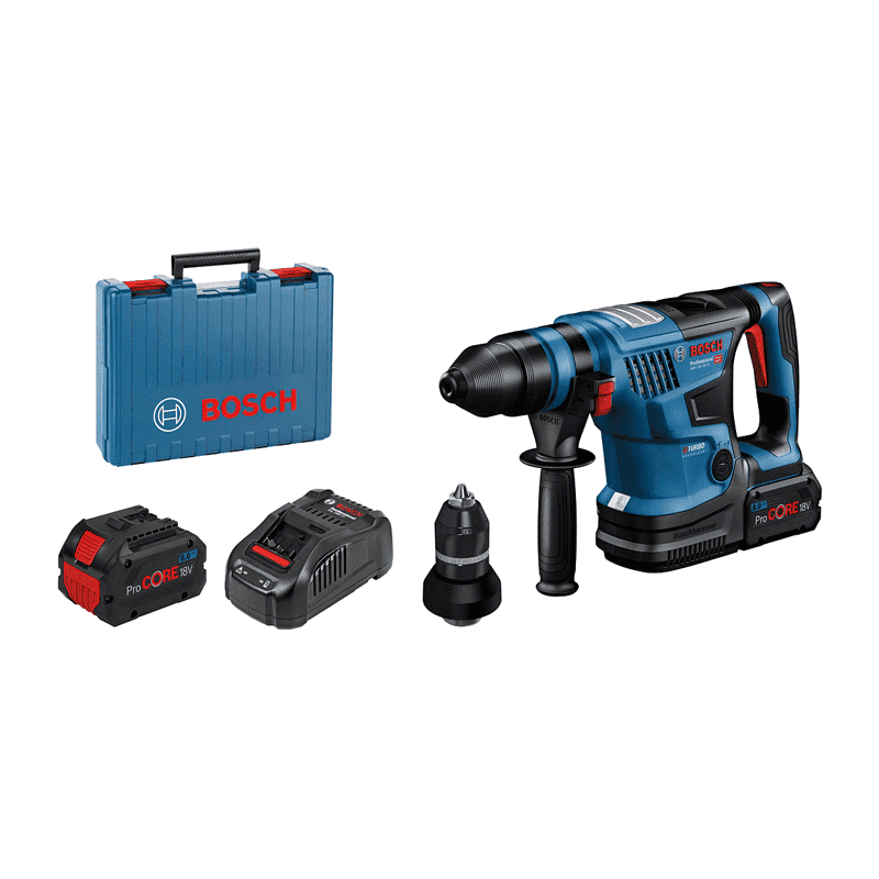 Perforateur SDS PLUS GBH 18V-34 CF BITURBO sans fil 2x 8AH BOSCH 0611914002