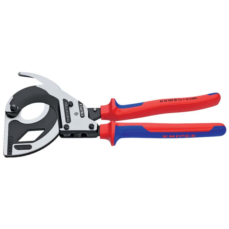 Coupe câbles à cliquet KNIPEX