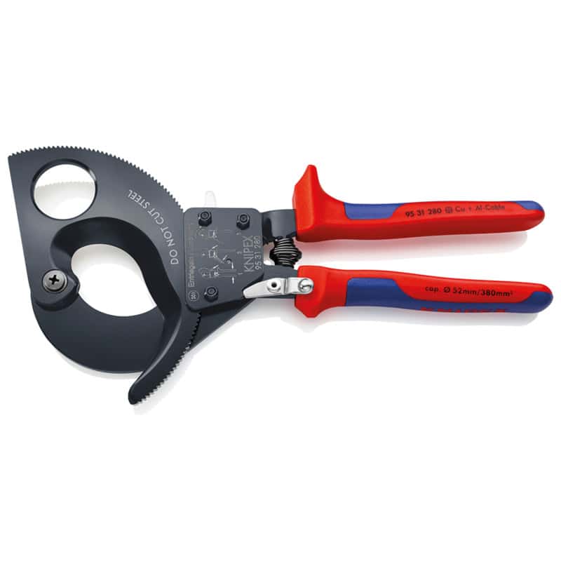 Coupe câbles à cliquet KNIPEX