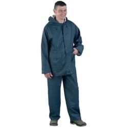 Ensemble de pluie PU / PVC bleu COVERGUARD