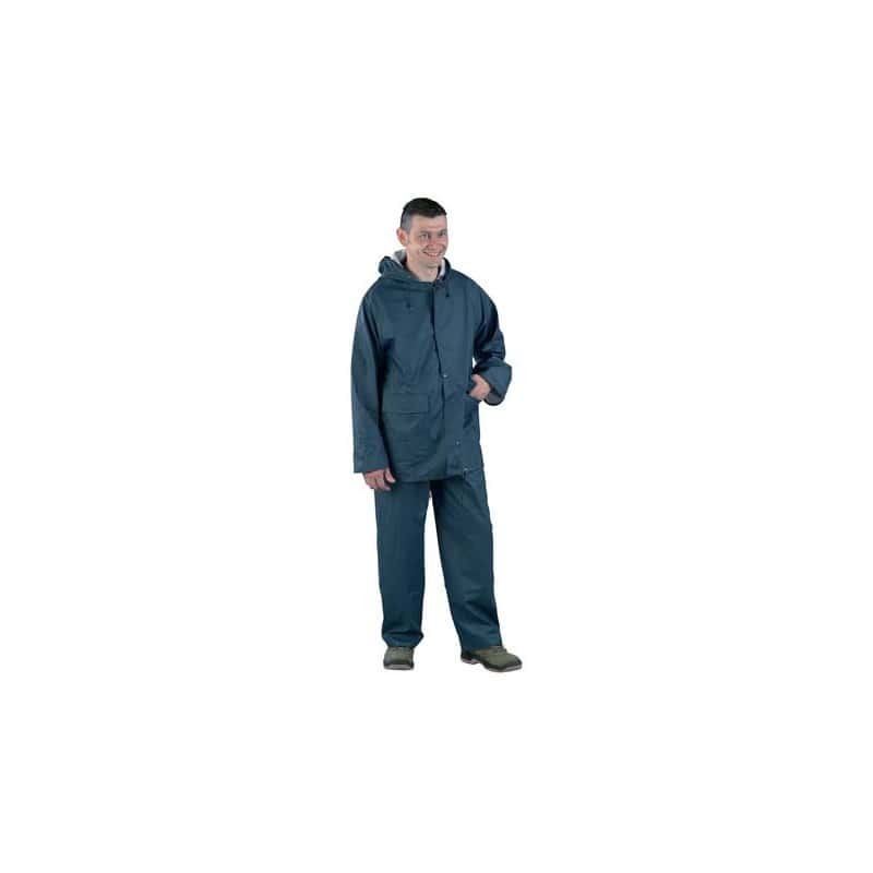 Ensemble de pluie PU / PVC bleu COVERGUARD