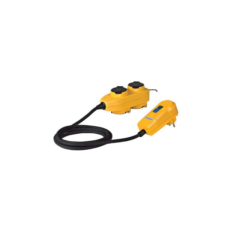 Adaptateur 4 prises powerblock + protection 30 mA BRENNENSTUHL 1132751