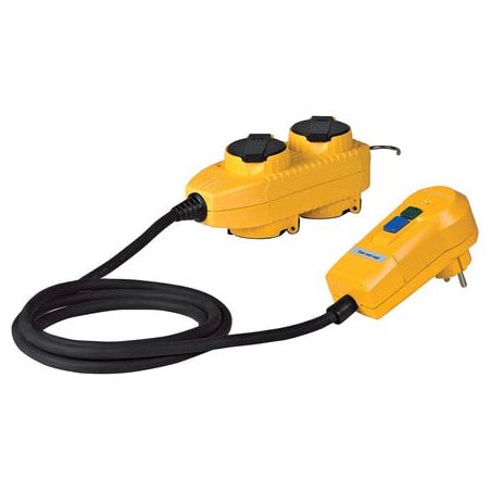 Adaptateur 4 prises powerblock + protection 30 mA BRENNENSTUHL 1132751