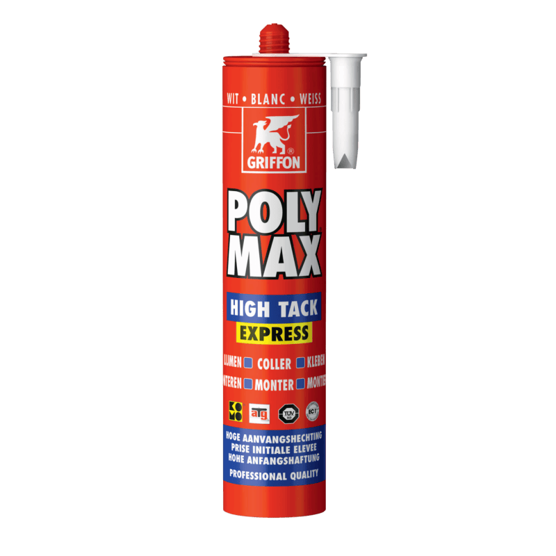 Colle POLY MAX® HIGH TACK EXPRESS - cartouche 435g blanc - GRIFFON 6303764