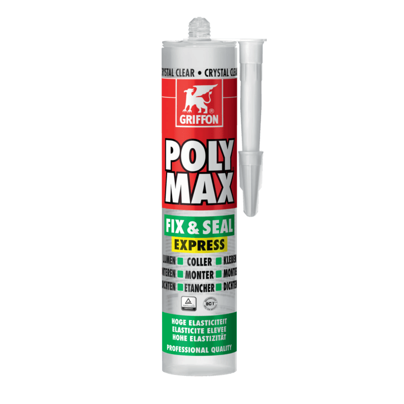 Colle POLY MAX® FIX & SEAL EXPRESS - cartouche 300g transparent - GRIFFON 6150452