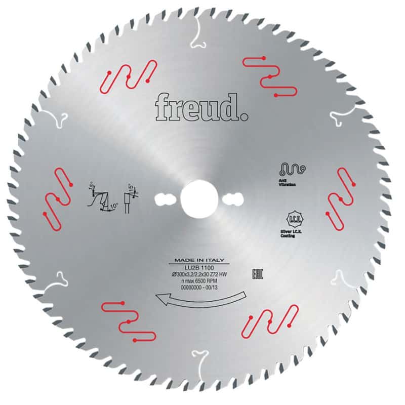 Lame bois Ø 350 mm - AL 30 mm - 3,5/2,5 mm - 72 dents FREUD F03FS04893