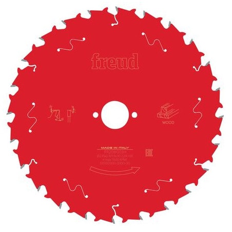 Lame bois Ø 235 mm - AL Ø 30 mm - 24 dents - E 2,8/1,8 mm - FREUD F03FS09733