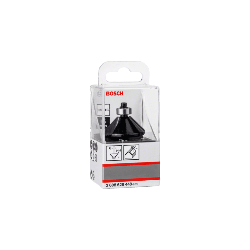 Fraise à chanfreiner 45° ØQ8 mm - Ø35 mm BOSCH 2608628352