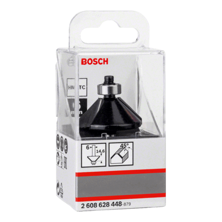 Fraise à chanfreiner 45° ØQ8 mm - Ø35 mm BOSCH 2608628352