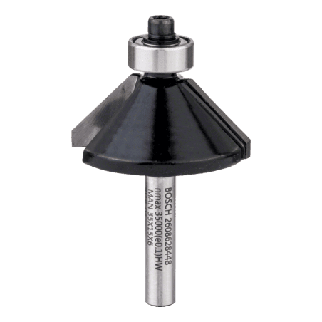 Fraise à chanfreiner 45° ØQ8 mm - Ø35 mm BOSCH 2608628352