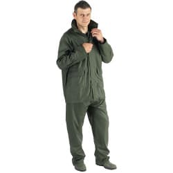 Ensemble de pluie PU / PVC Vert COVERGUARD