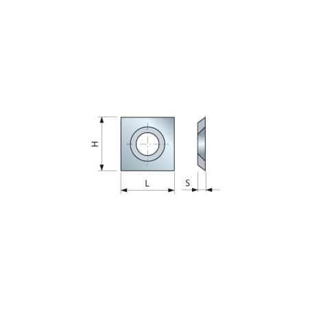 Plaquette 35° carbure HW - pour bois dur - x10 FREUD