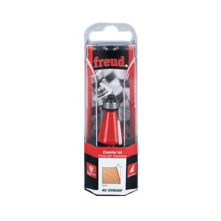 Fraise à chanfreiner Ø18,15 - ØQ6 - L12,7/54,9 mm - 15° - Z2 - FREUD F03FR01906