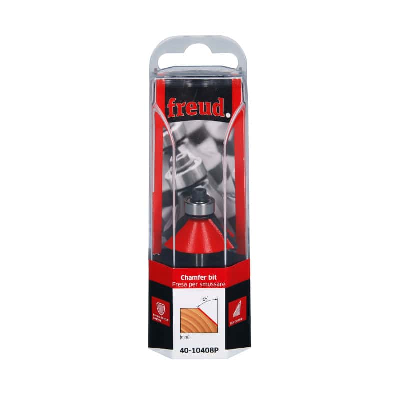 Fraise à chanfreiner Ø18,15 - ØQ6 - L12,7/54,9 mm - 15° - Z2 - FREUD F03FR01906