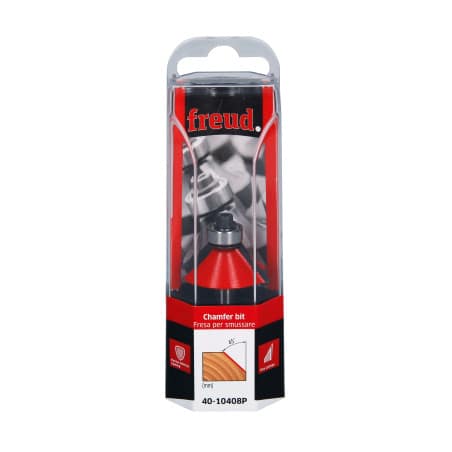 Fraise à chanfreiner Ø18,15 - ØQ6 - L12,7/54,9 mm - 15° - Z2 - FREUD F03FR01906