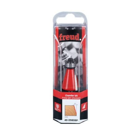 Fraise à chanfreiner Ø18,15 - ØQ6 - L12,7/54,9 mm - 15° - Z2 - FREUD F03FR01906