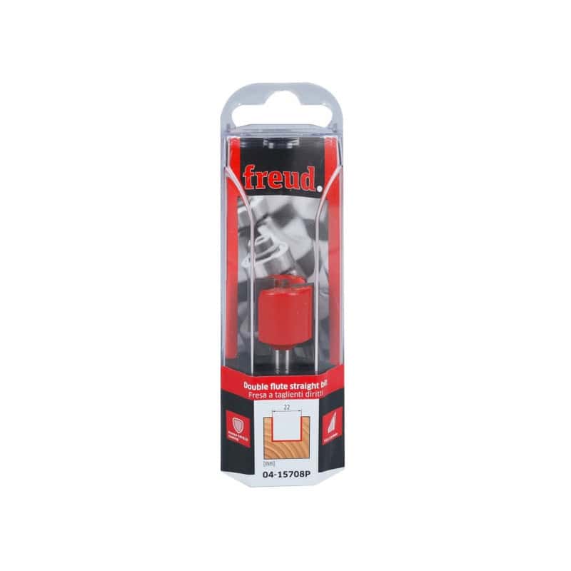 Mèche droite Ø Q 8 mm - Ø 22 mm - H 19/51 mm FREUD F03FR01496
