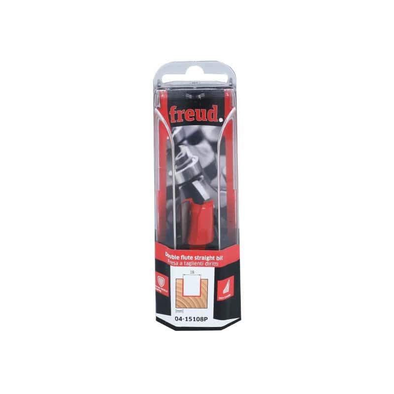 Mèche droite Ø Q 8 mm - Ø 18 mm - H 20/52 mm FREUD F03FR01489