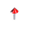 Mèche à rainurer en V - Ø31,7 - Ø Q8 - L51 / LU16 mm - FREUD F03FR02857