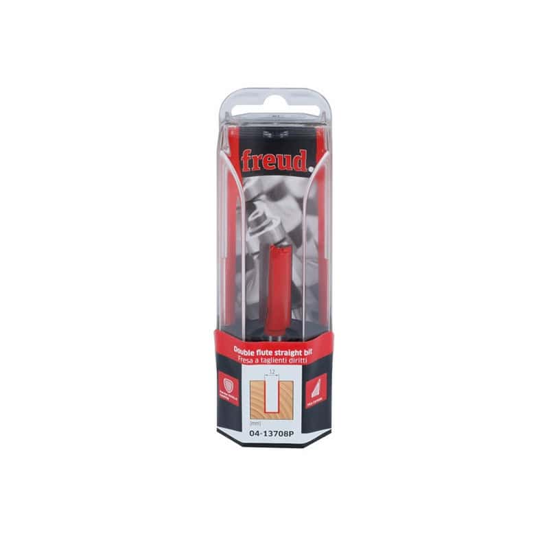 Mèche droite Ø Q 8 mm - Ø 12 mm - H 31,8/68 mm FREUD F03FR01465