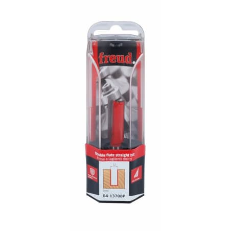 Mèche droite Ø Q 8 mm - Ø 12 mm - H 31,8/68 mm FREUD F03FR01465
