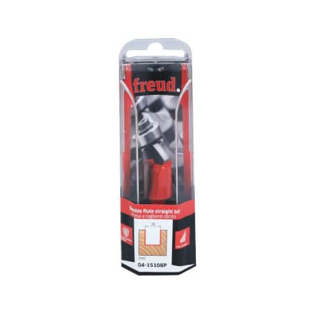 Mèche droite Ø Q 12 mm - Ø 18 mm - H 38,1/80 mm FREUD F03FR01547