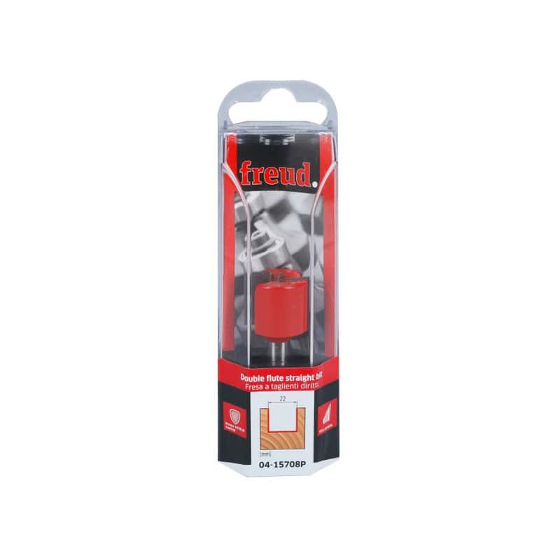 Mèche droite Ø Q 8 mm - Ø 25 mm - H 19/56 mm FREUD F03FR01501