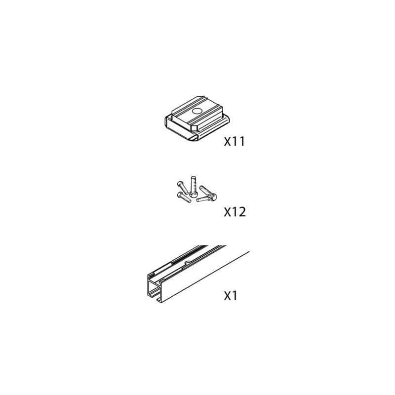 Rail de montage Hawa Porta 60/100 HMT Pocket HAWA 057.3179.250