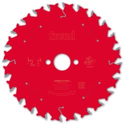 Lame bois Ø 140 mm - AL 20 mm - E 1,8/1,3 mm - 24 dents FREUD F03FS09667