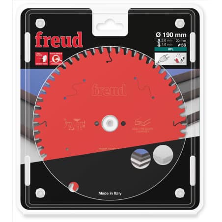 Lame HPL Ø 190 mm - AL 20 mm - 56 dents - E 2,6/1,6 mm FREUD F03FS09867