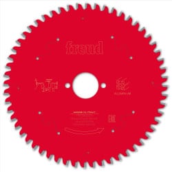 Lame alu / PVC Ø 190 mm - AL 30 mm - E 2,5/1,6 mm - 56 dents FREUD F03FS09815
