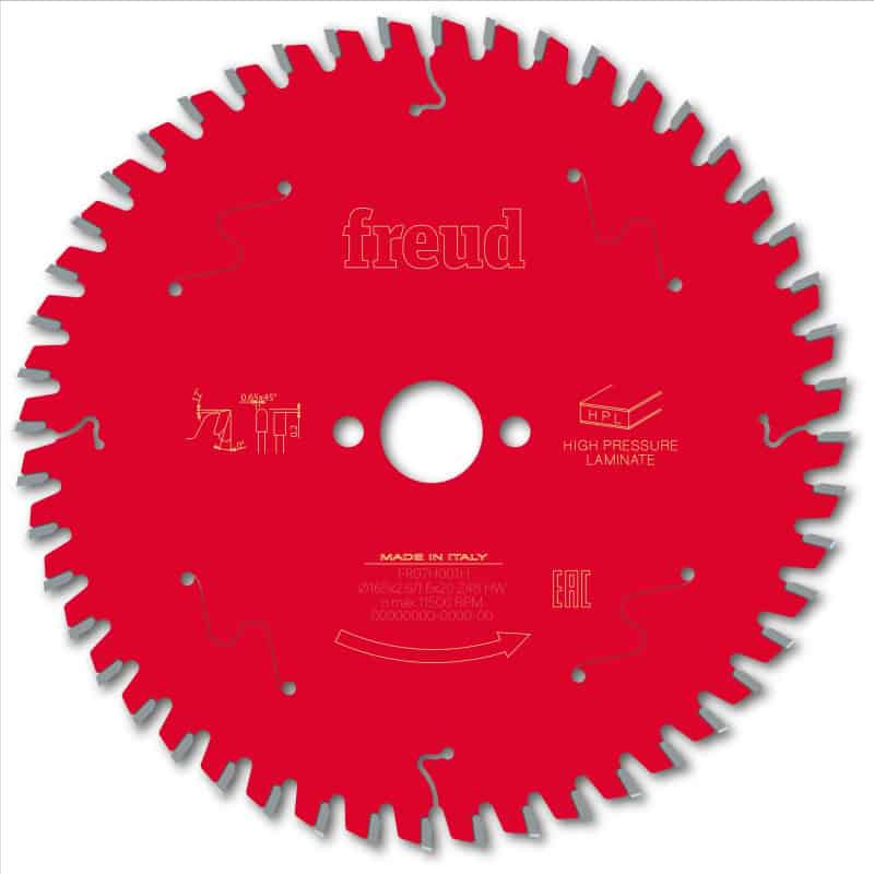 Lame HPL Ø 165 mm - AL 20 mm - E 2,6/1,6 mm - 48 dents FREUD F03FS09866