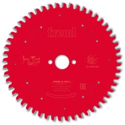 Lame alu / PVC Ø 165 mm - AL 20 mm - E 2,5/1,6 mm - 52 dents FREUD F03FS09809