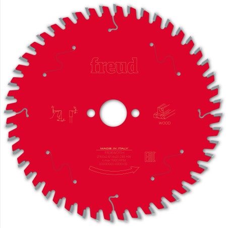 Lame bois Ø 160 mm - AL 20 mm - E 2,4/1,6 mm - 48 dents FREUD F03FS09683