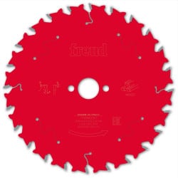 Lame bois Ø 160 mm - AL 20 mm - E 2,4/1,6 - 24 dents FREUD F03FS09681