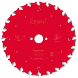 Lame bois Ø 165 mm - AL Ø 20 mm - 24 dents - E 2,4/1,6 mm - FREUD F03FS09688