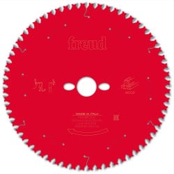 Lame bois - Ø 254 mm - AL 30 mm - E 2,6/1,6 mm - 60 dents FREUD F03FS09780