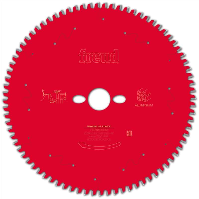 Lame Alu/PVC pour scie circulaire - Ø 254 mm - AL 30 mm - 80 dents FREUD F03FS09823