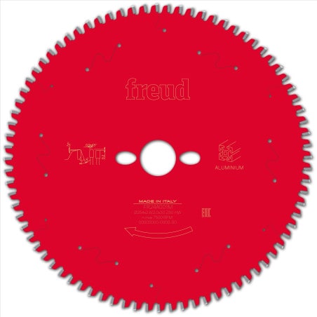 Lame alu / PVC - Ø 254 mm - AL 30 mm - E 2,8/2 mm - 80 dents FREUD F03FS09823