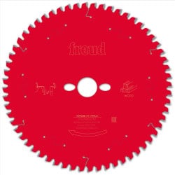 Lame bois - Ø 254 mm - AL 30 mm - E 2,4/1,8 mm - 60 dents FREUD F03FS09755