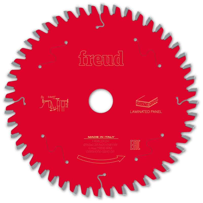 Lame bois Ø 160 mm - AL 20 mm - E 2,2/1,6 mm - 48 dents FREUD F03FS09799