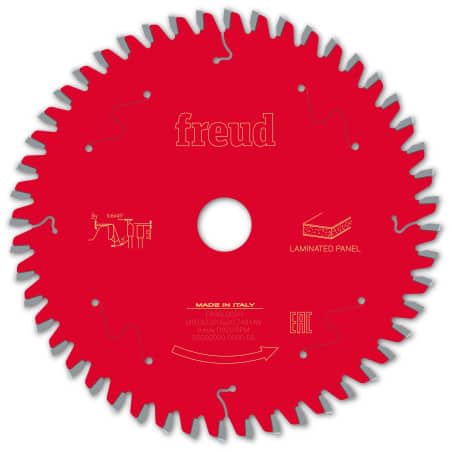 Lame panneaux mélaminés Ø 160 mm - AL 20 mm - E 2,2/1,6 mm - 48 dents FREUD F03FS09799