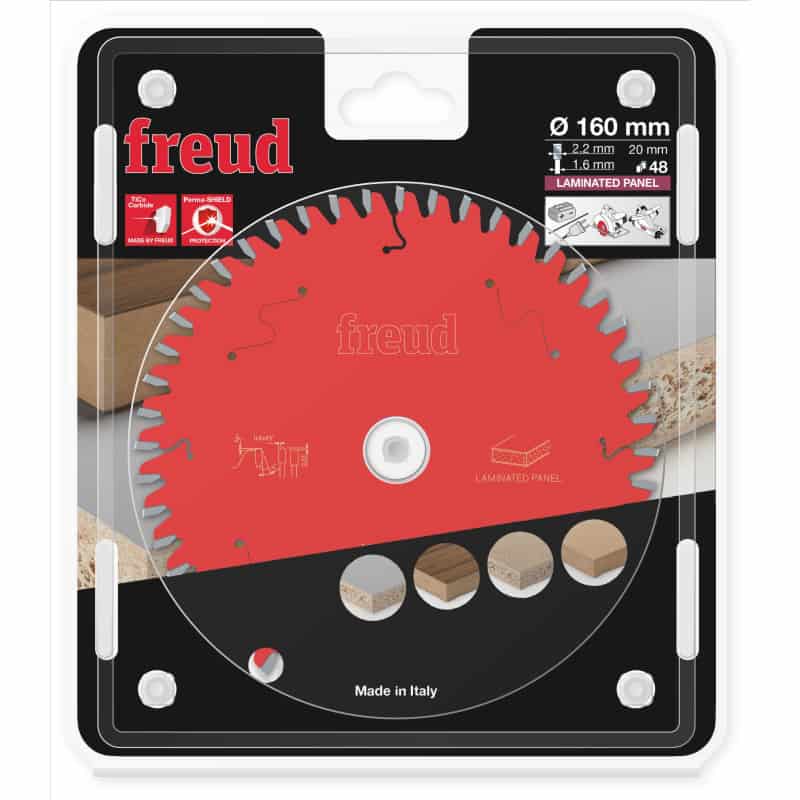 Lame bois Ø 160 mm - AL 20 mm - E 2,2/1,6 mm - 48 dents FREUD F03FS09799