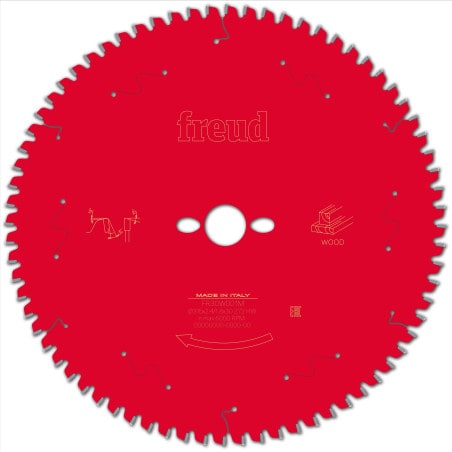 Lame bois Ø 315 mm - AL 30 mm - 2,4/1,8 mm - 72 dents FREUD F03FS09766