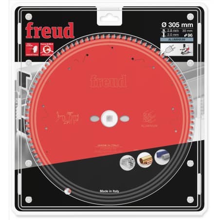 Lame alu / PVC Ø 305 mm - AL 30 mm - E 2,8/2 mm - 96 dents FREUD F03FS09829