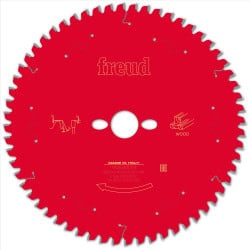 Lame bois Ø 260 mm - AL Ø 30 mm - 60 dents - E 2,4/1,8 mm - FREUD F03FS09760