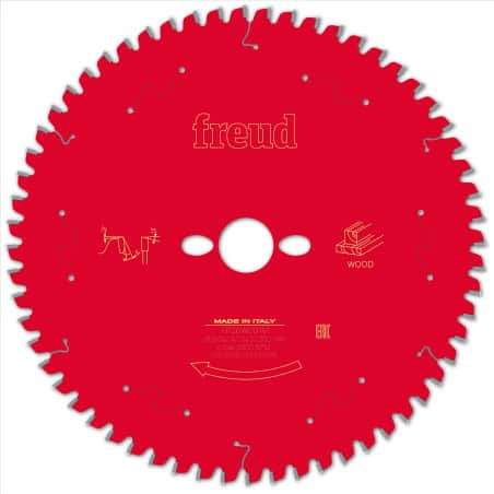 Lame bois Ø 260 mm - AL Ø 30 mm - 60 dents - E 2,4/1,8 mm - FREUD F03FS09760
